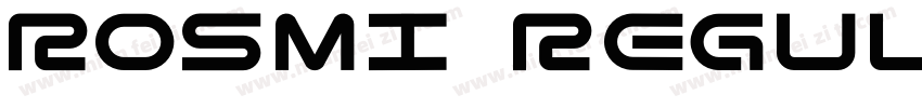 rosmi Regular字体转换